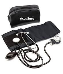 Accusure Aneroid Sphygmomanometer With Stethoscope Advance Features BP