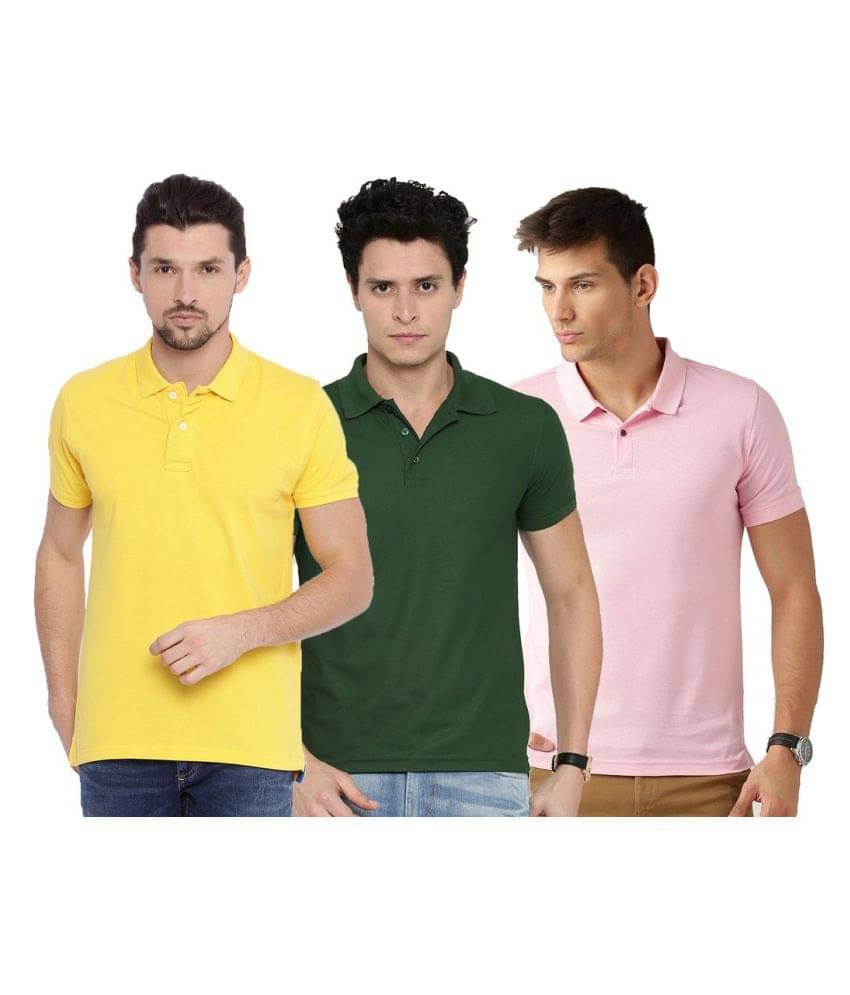 Galatea Multicolor Slim Fit Polo T Shirt Galatea Multicolor Slim Fit Polo T Shirt