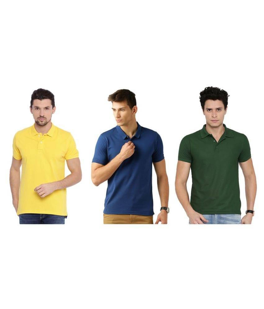     			Galatea Multicolor Slim Fit Polo T Shirt