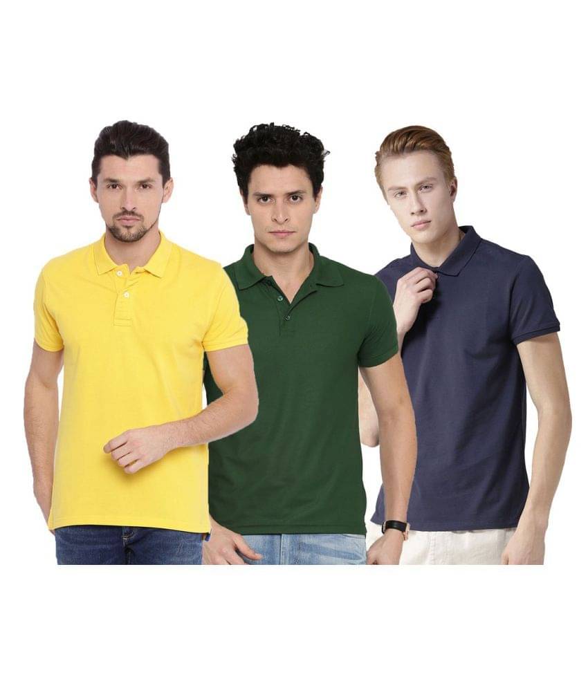     			Galatea Multicolor Slim Fit Polo T Shirt