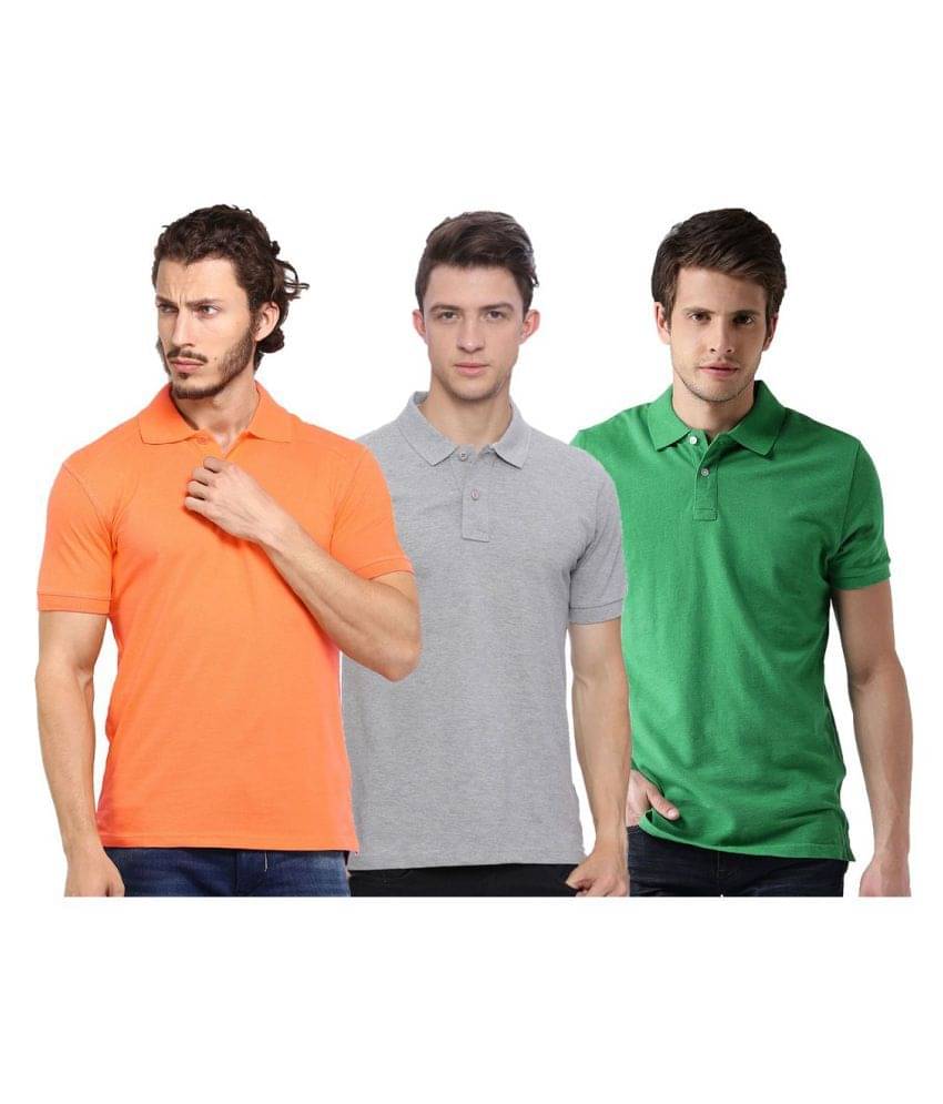 Galatea Multicolor Slim Fit Polo T Shirt Galatea Multicolor Slim Fit Polo T Shirt