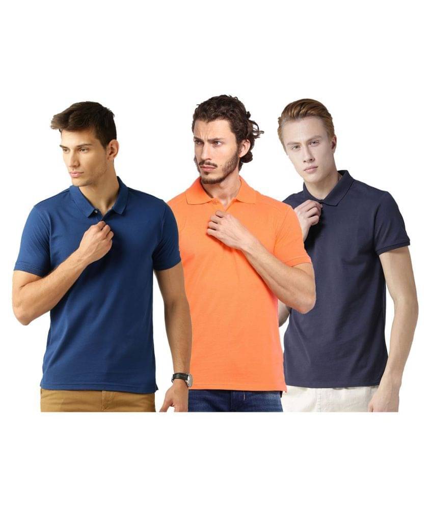     			Galatea Multicolor Slim Fit Polo T Shirt