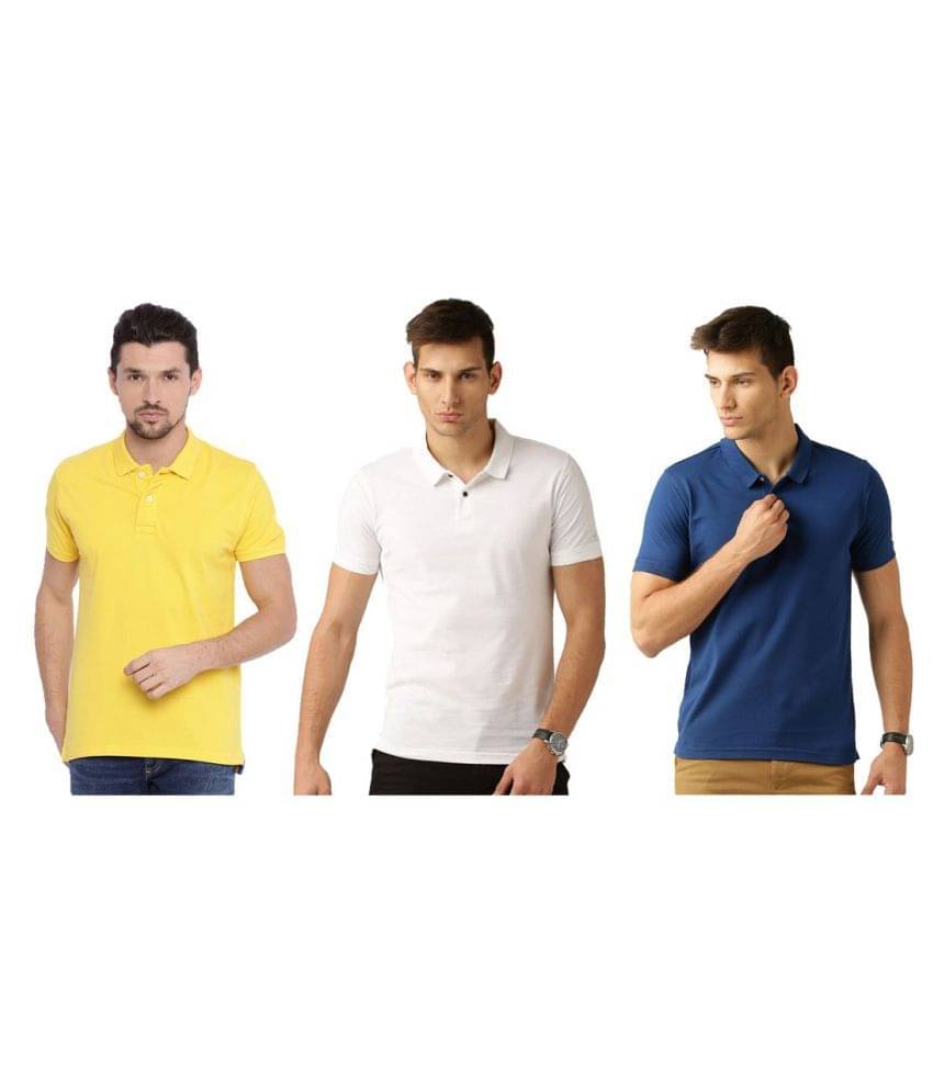     			Galatea Multicolor Slim Fit Polo T Shirt