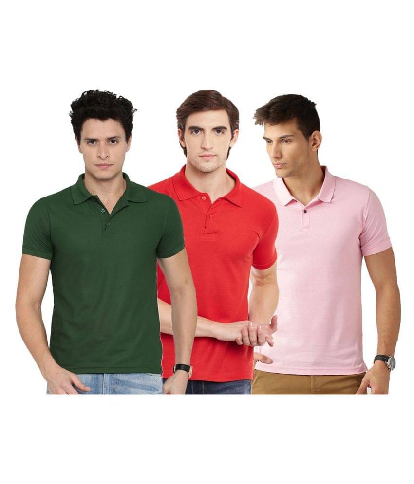    			Galatea Multicolor Slim Fit Polo T Shirt