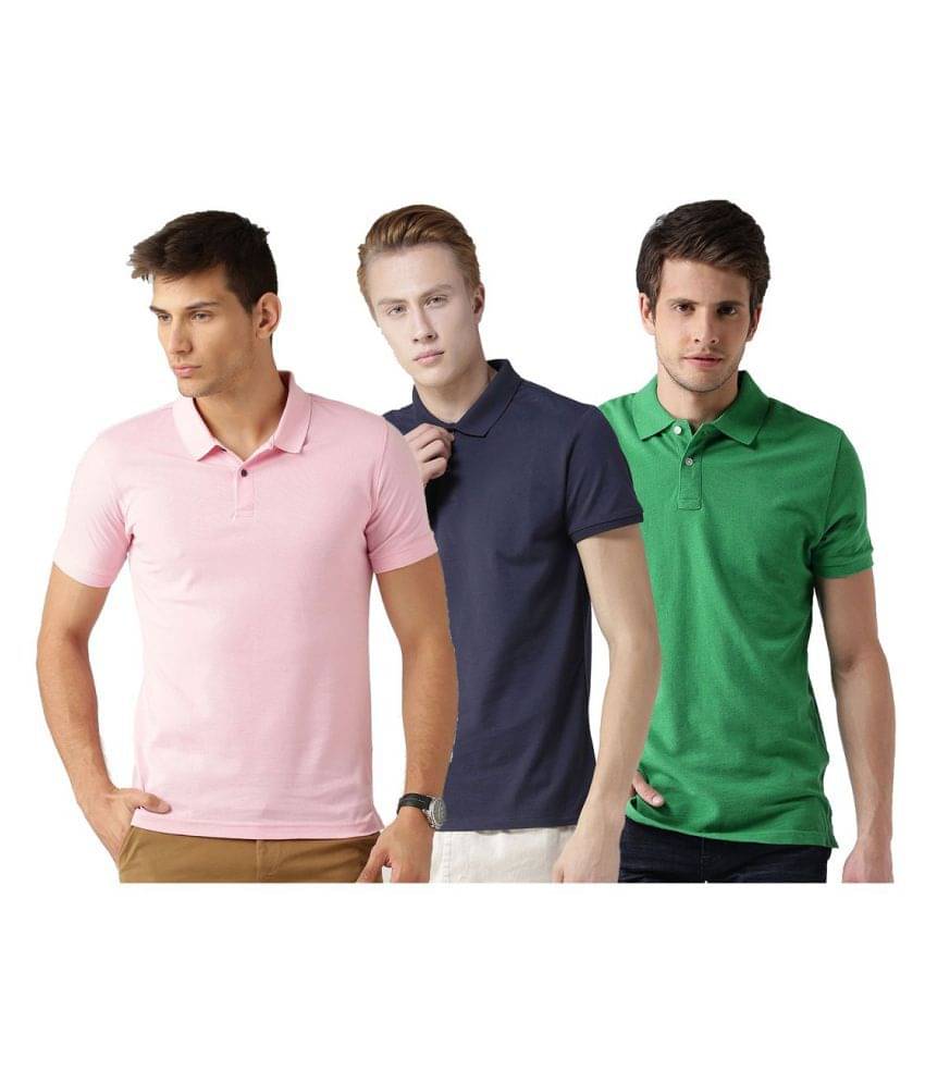 Galatea Multicolor Slim Fit Polo T Shirt Galatea Multicolor Slim Fit Polo T Shirt