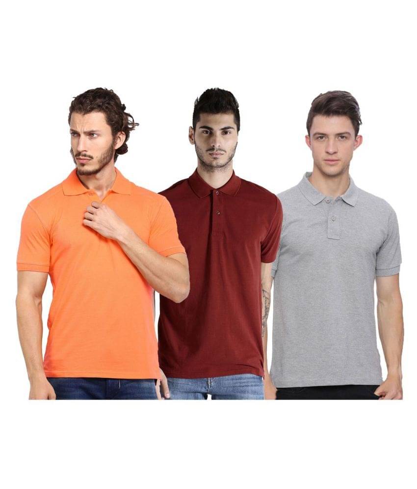 Galatea Multicolor Slim Fit Polo T Shirt Galatea Multicolor Slim Fit Polo T Shirt