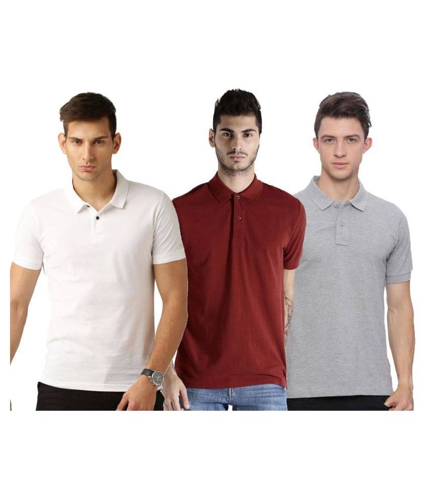 Galatea Multicolor Slim Fit Polo T Shirt Galatea Multicolor Slim Fit Polo T Shirt
