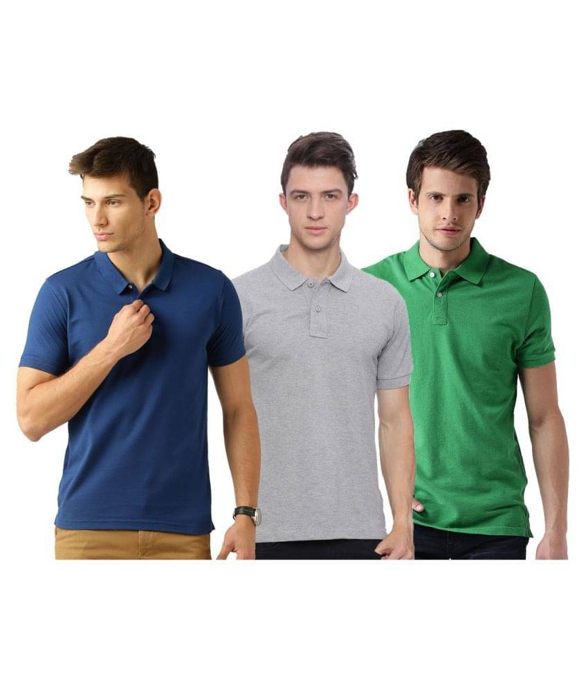 Galatea Multicolor Slim Fit Polo T Shirt     			Galatea Multicolor Slim Fit Polo T Shirt