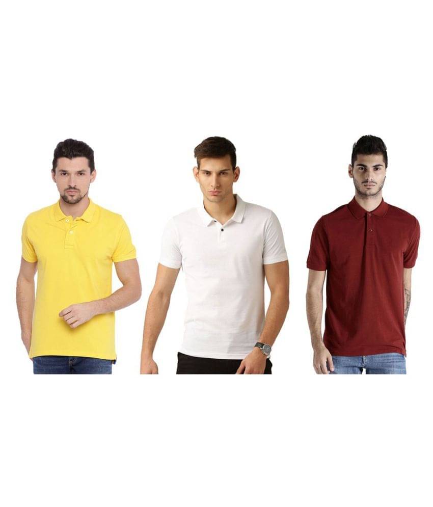     			Galatea Multicolor Slim Fit Polo T Shirt