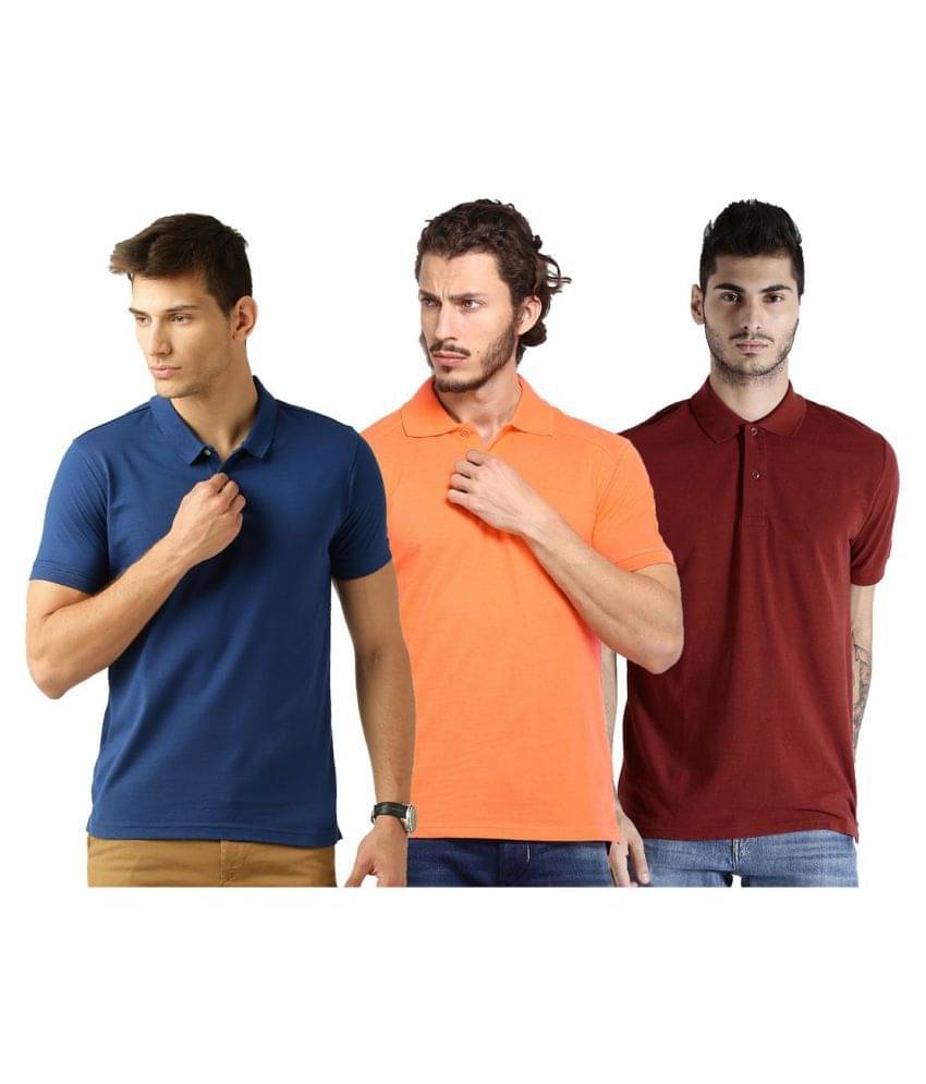 Galatea Multicolor Slim Fit Polo T Shirt Galatea Multicolor Slim Fit Polo T Shirt