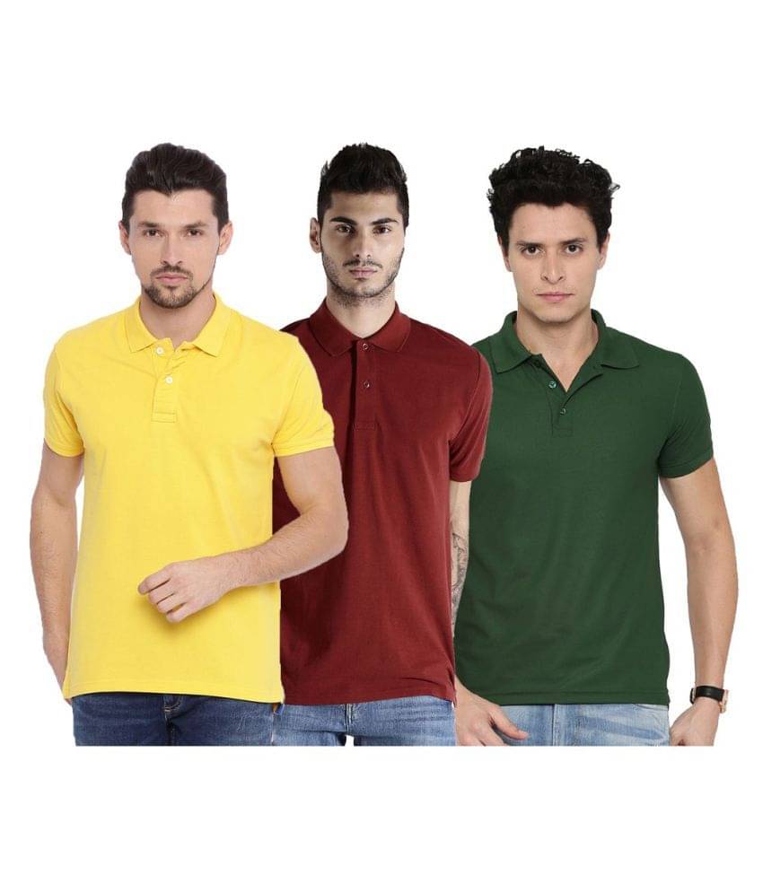 Galatea Multicolor Slim Fit Polo T Shirt Galatea Multicolor Slim Fit Polo T Shirt