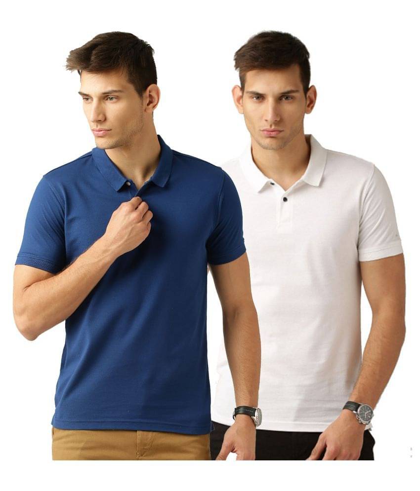     			Galatea Multicolor Slim Fit Polo T Shirt