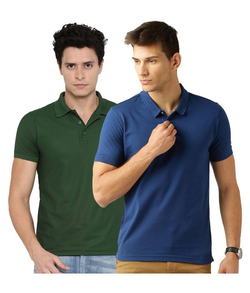Galatea Multicolor Slim Fit Polo T Shirt Galatea Multicolor Slim Fit Polo T Shirt