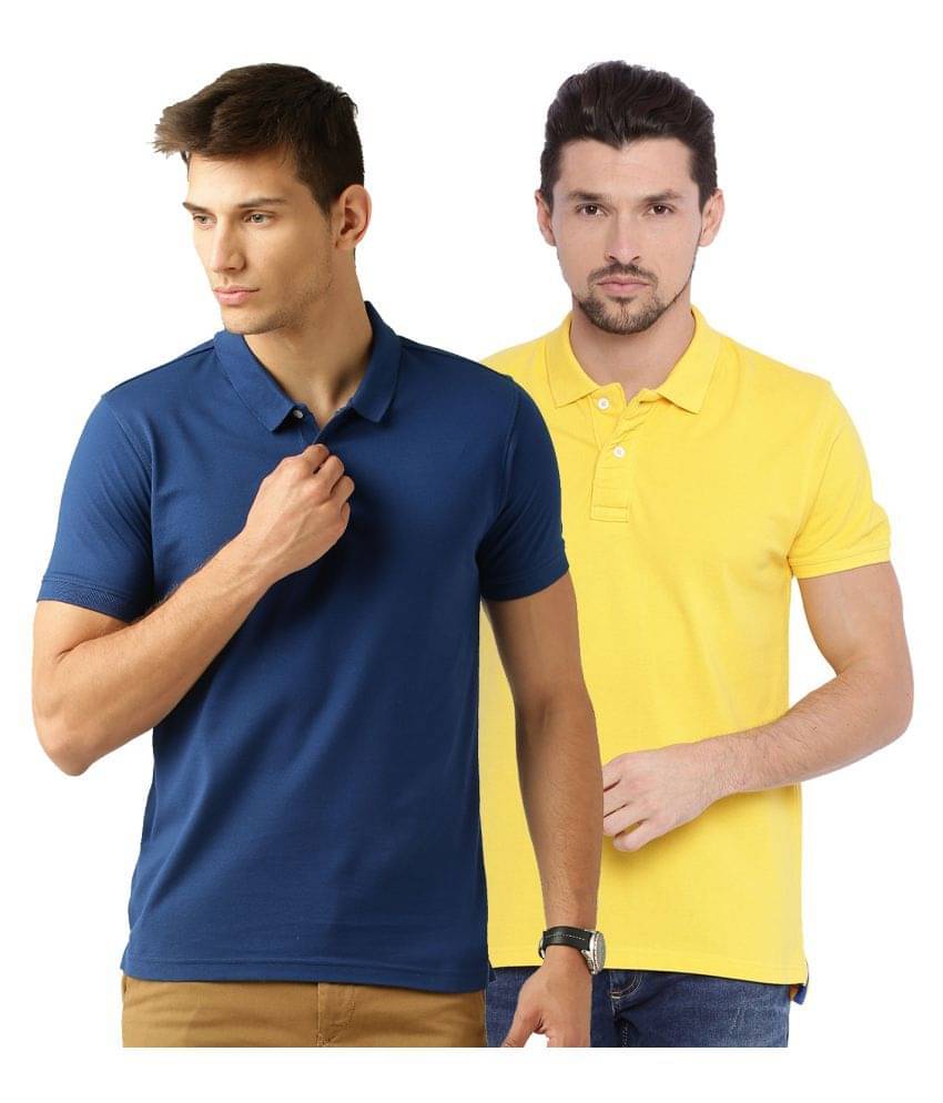 Galatea Multicolor Slim Fit Polo T Shirt Galatea Multicolor Slim Fit Polo T Shirt