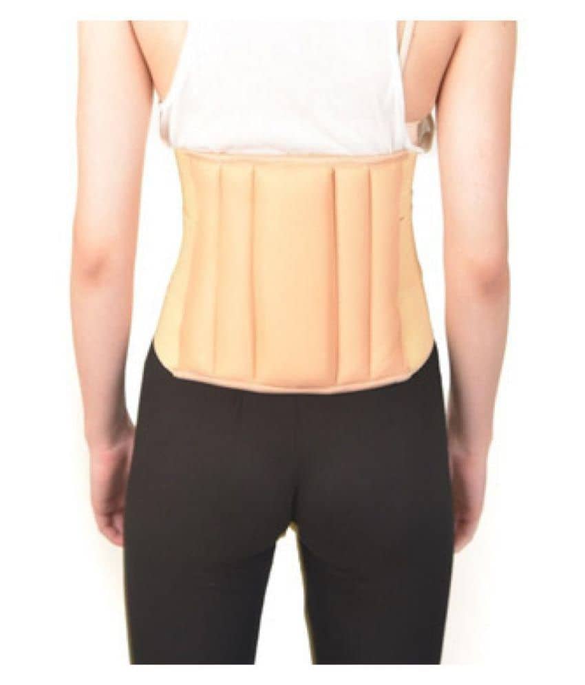 Hiakan International Lumbar Sacral Belt (L.S.) Belt Beige (XXXL) Free Size