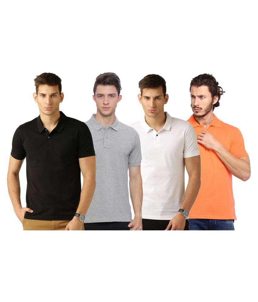     			Galatea Multicolor Slim Fit Polo T Shirt