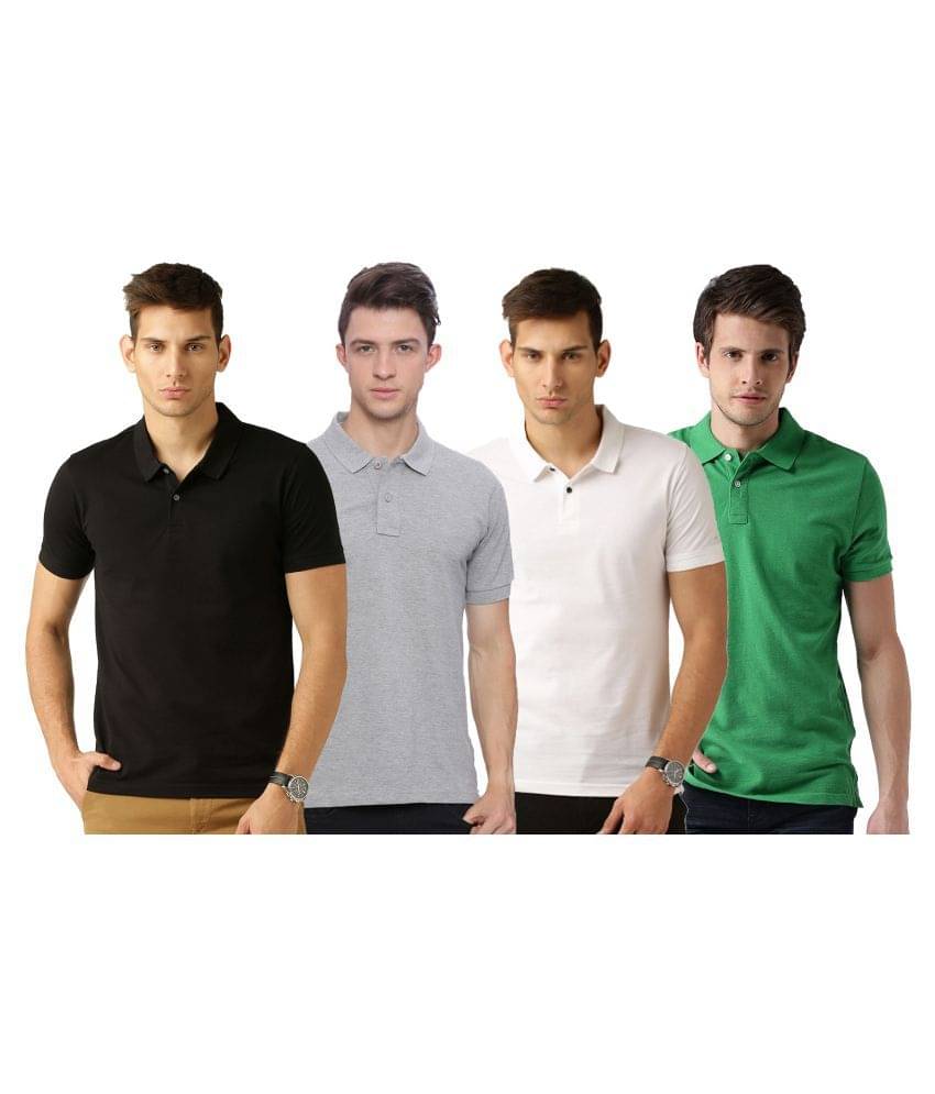 Galatea Multicolor Slim Fit Polo T Shirt Galatea Multicolor Slim Fit Polo T Shirt