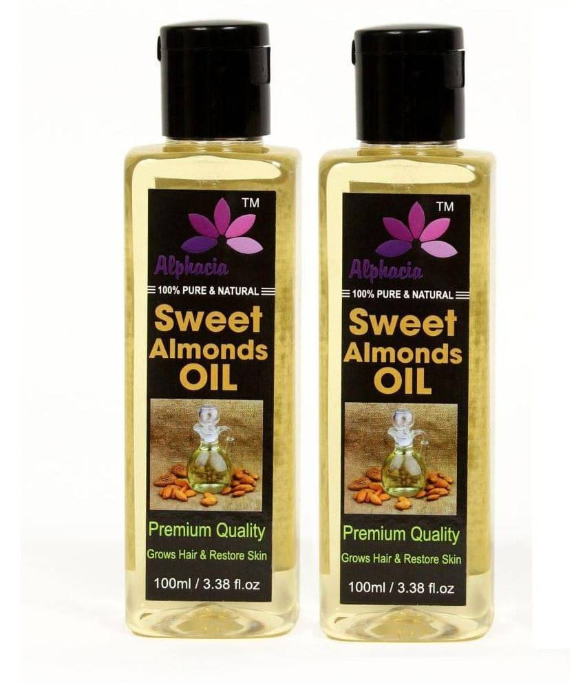 Alphacia Sweet Almond Oil Hair Oil 200 ml Pack of 2 Alphacia Sweet Almond Oil Hair Oil 200 ml Pack of 2