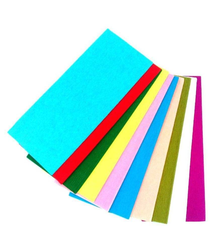     			Vardhman Other Flower Making Duplex Wrinkled Stretchable Crepe Paper ( Pack of 10 )