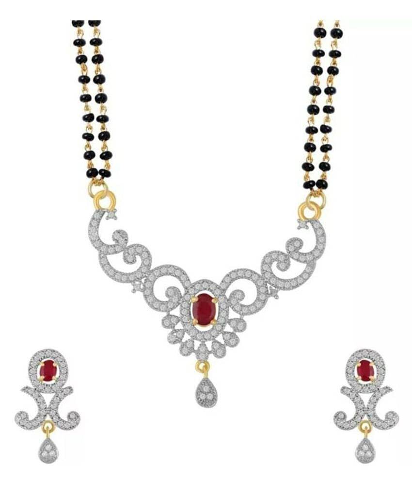     			Navya Collection American Diamond Mangalsutra Set for Woman
