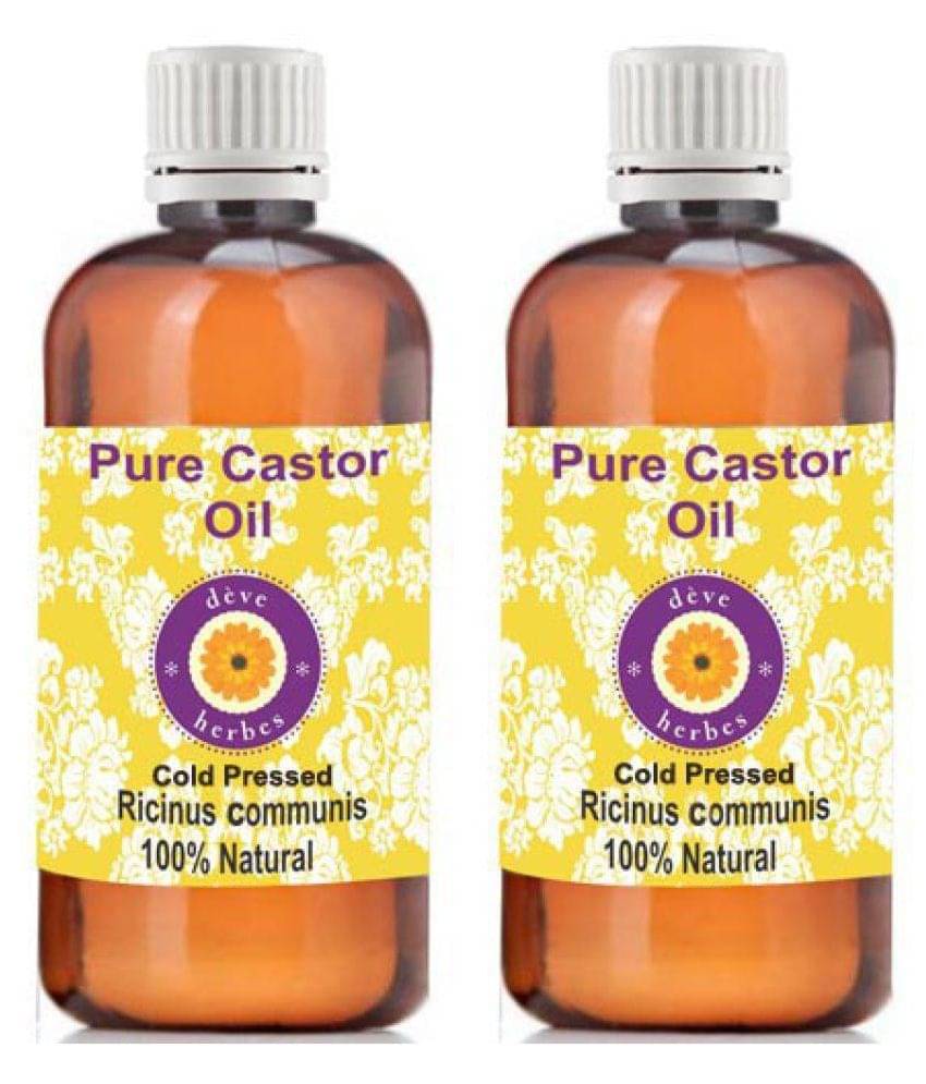 Deve Herbes Pure Castor (Ricinus communis) Carrier Oil 200 ml Deve Herbes Pure Castor (Ricinus communis) Carrier Oil 200 ml