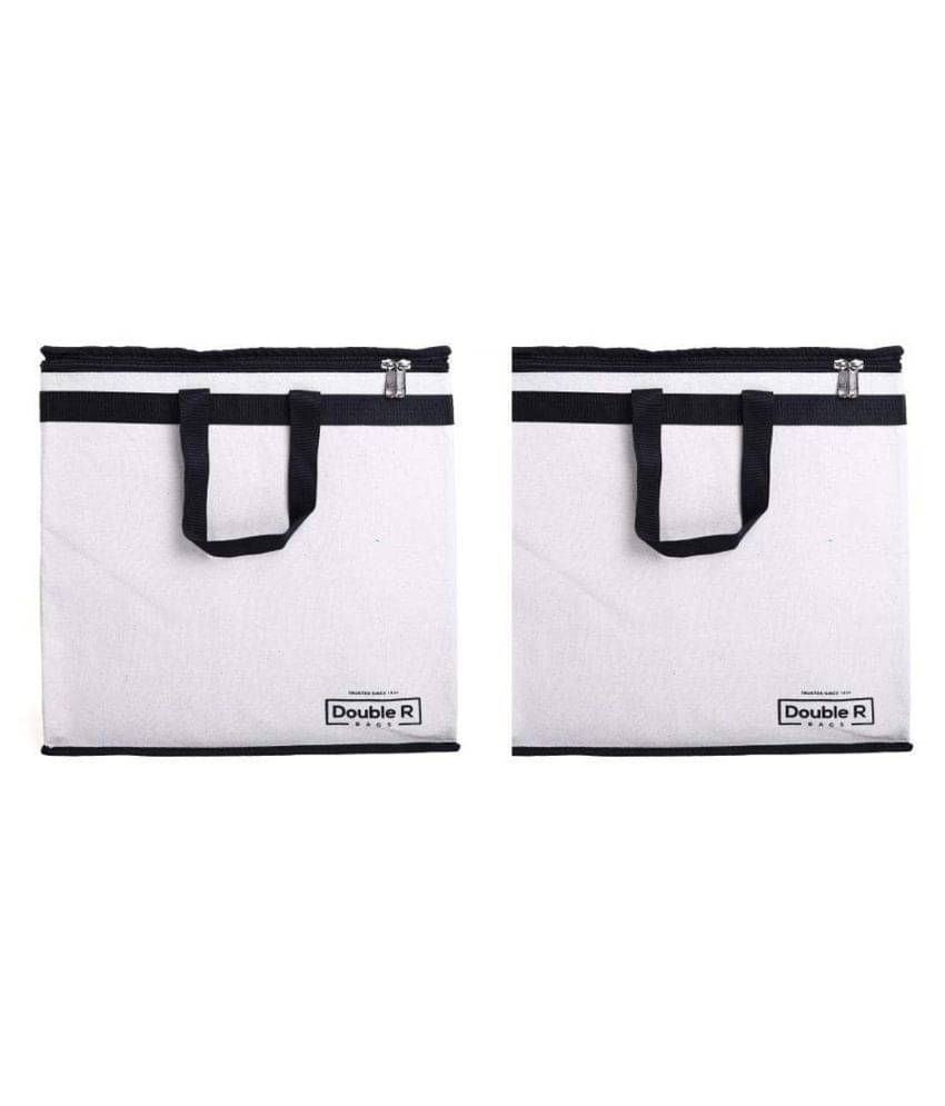     			Double R - White Canvas Storage Bag & Trunk
