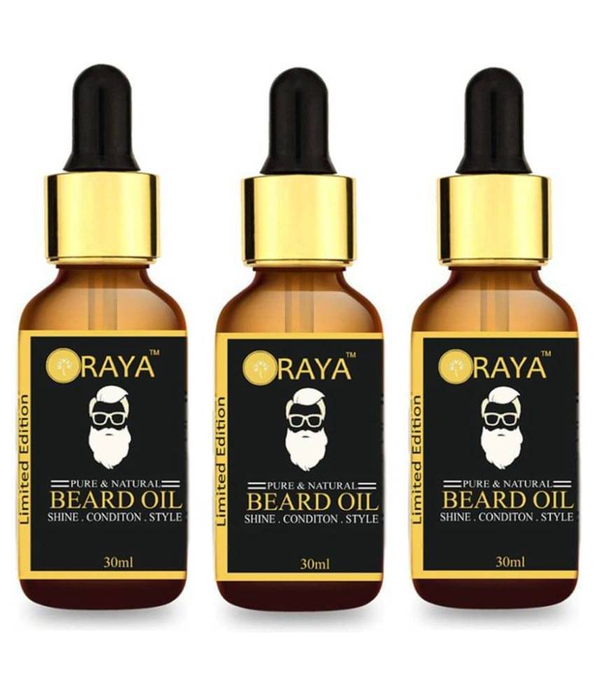 ORAYA Moustache Beard Oil For Growth 90 ml Pack of 3 ORAYA Moustache Beard Oil For Growth 90 ml Pack of 3