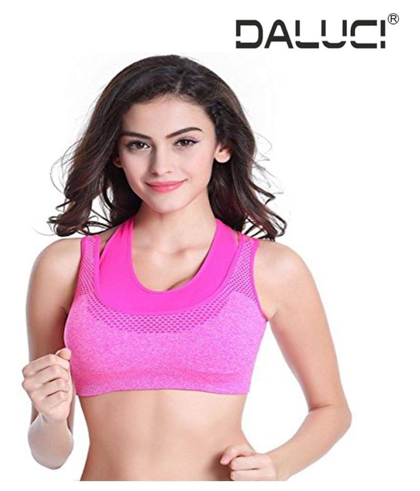     			DALUCI Cotton Push Up Bra - Pink