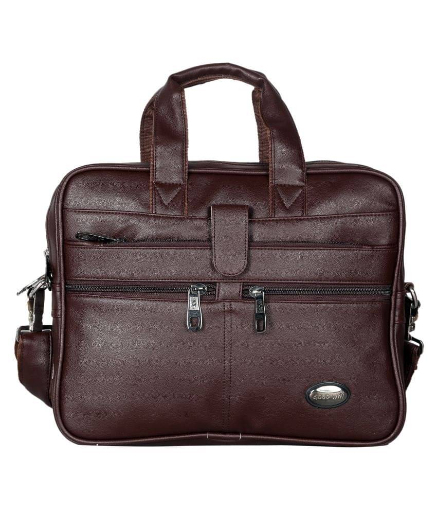 Goodwin 09921-Brown Brown P.U. Office Bag Goodwin 09921-Brown Brown P.U. Office Bag