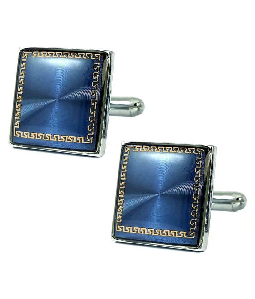 The Jewelbox Blue Brass & Copper etc Cufflinks - Jewellery Sets | Buy online on ZillyBuy