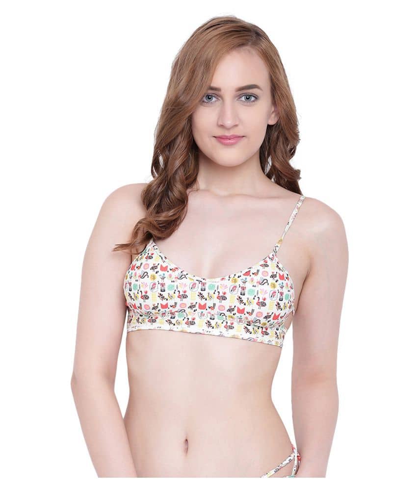 La Intimo Polyester Lightly Padded Women's Plunge Bra ( Multi Color )