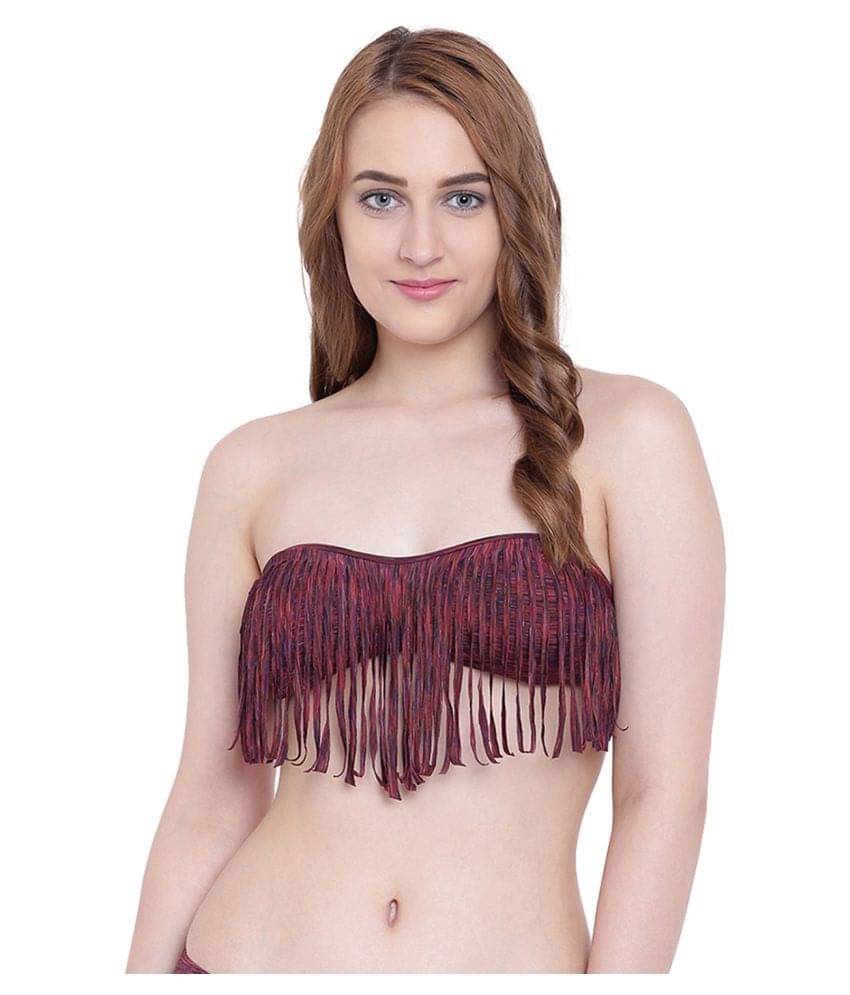 La Intimo Polyester Lightly Padded Women's Push Up Bra ( Red ) La Intimo Polyester Lightly Padded Women's Push Up Bra ( Red )