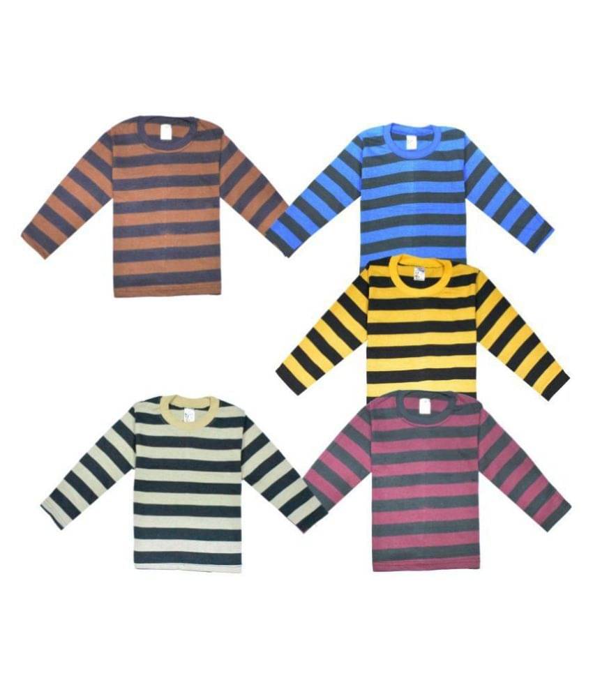     			Jisha Pack of 1 Boys Cotton Blend T-Shirt ( Multi Color )