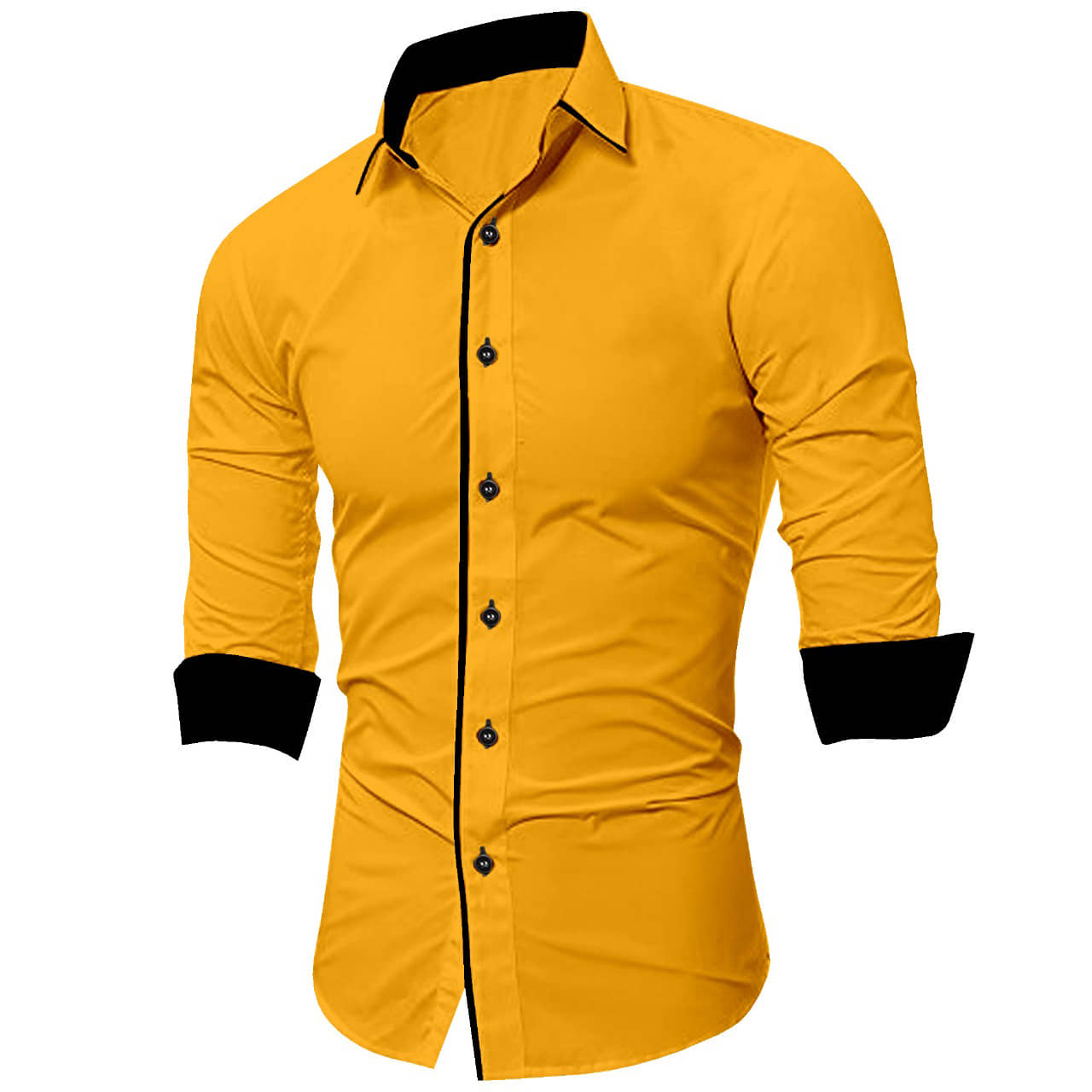 SUR-T Cotton Blend Navy Solids Shirt