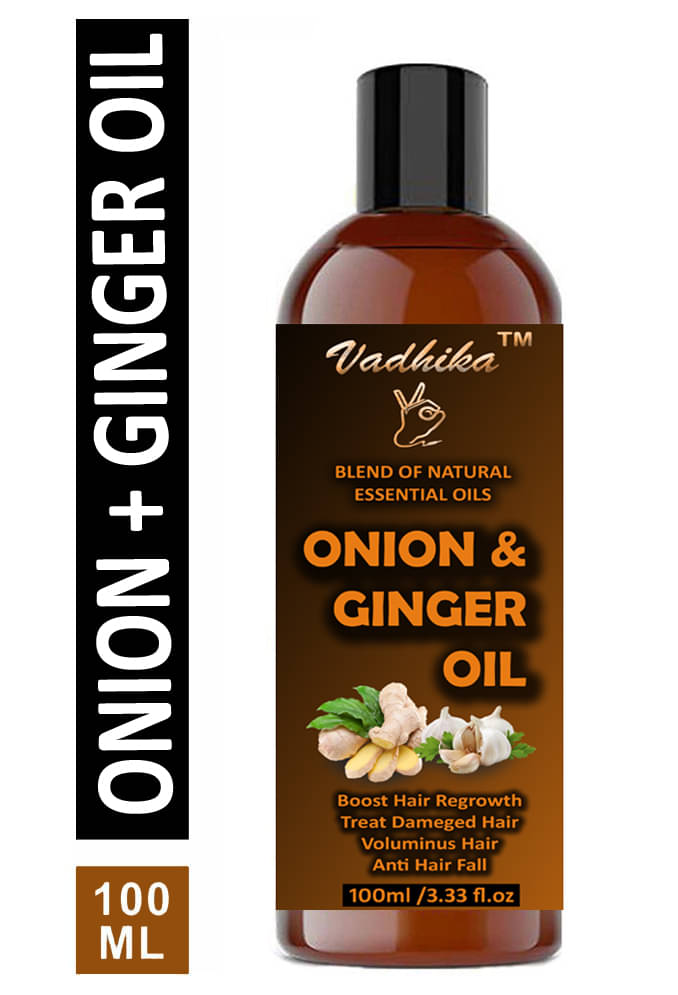 Vadhika Premium ONION & GINGER OIL - For Fast Hair Growth 100 mL Vadhika Premium ONION & GINGER OIL - For Fast Hair Growth 100 mL