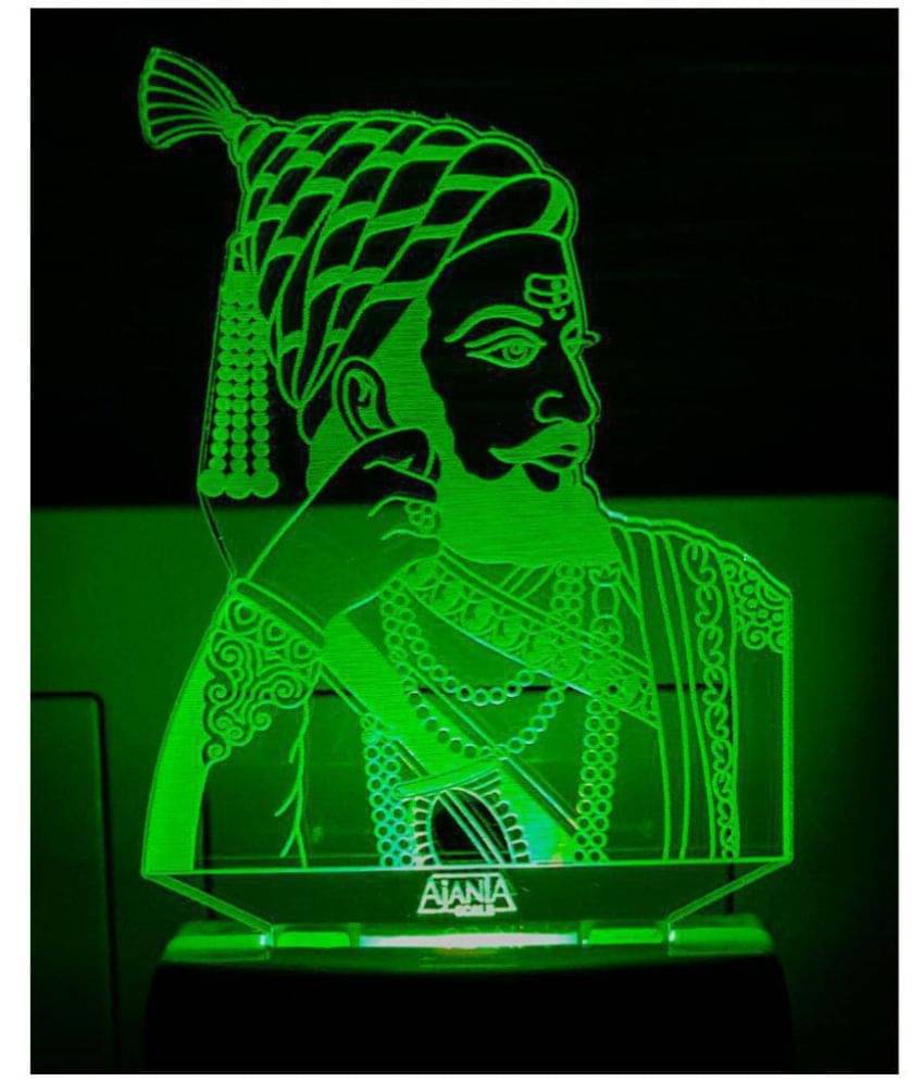     			Ajanta Shivaji code 2064 3D Night Lamp Multi - Pack of 1