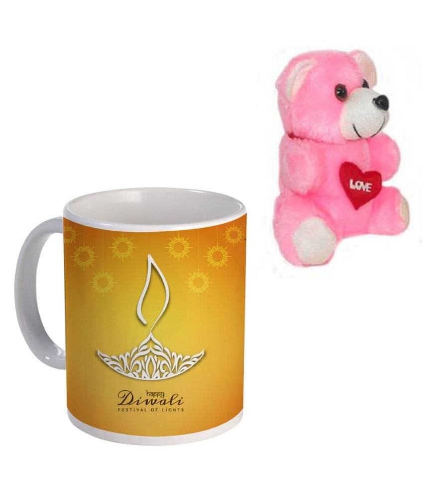 COLOR YARD abstract happy diwali with beautiful lights, teddy Ceramic Coffee Mug 1 Pcs 320 mL COLOR YARD abstract happy diwali with beautiful lights, teddy Ceramic Coffee Mug 1 Pcs 320 mL