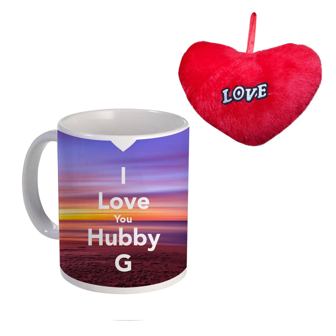 COLOR YARD best I love you hubby g with red heart Ceramic Coffee Mug 1 Pcs 320 mL COLOR YARD best I love you hubby g with red heart Ceramic Coffee Mug 1 Pcs 320 mL