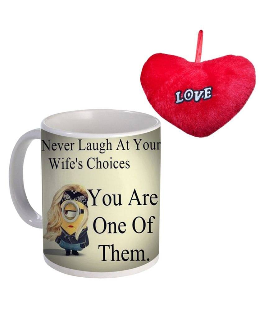 COLOR YARD never laugh at your wife's choices you are Ceramic Coffee Mug 1 Pcs 320 mL COLOR YARD never laugh at your wife's choices you are Ceramic Coffee Mug 1 Pcs 320 mL