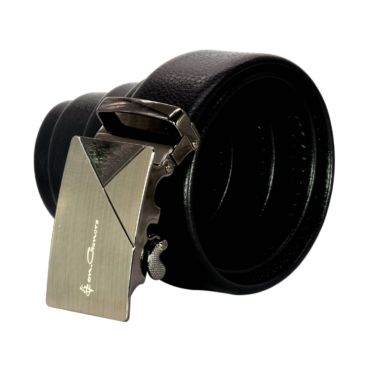     			Edifier Black Leather Casual Belt