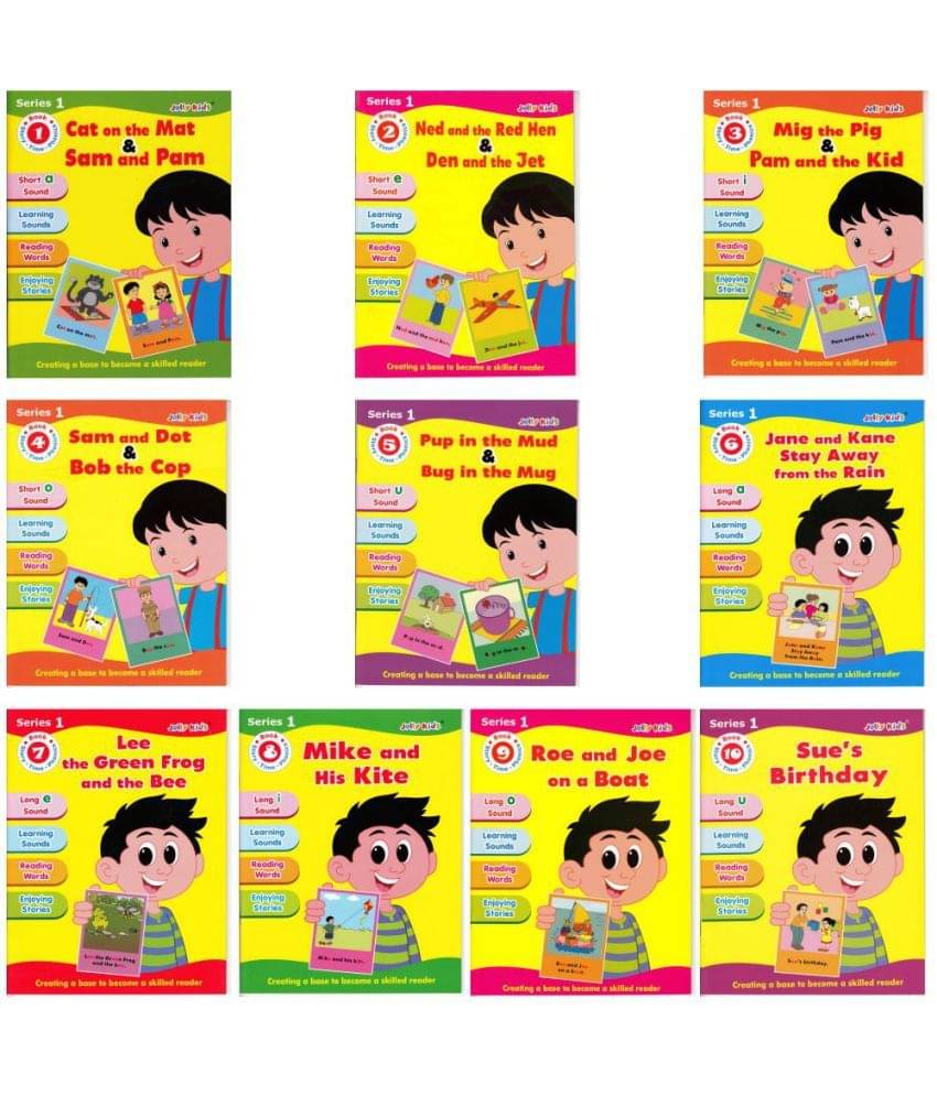     			Jolly Kids Story Time Phonics Book Series 1 (Set of 10)