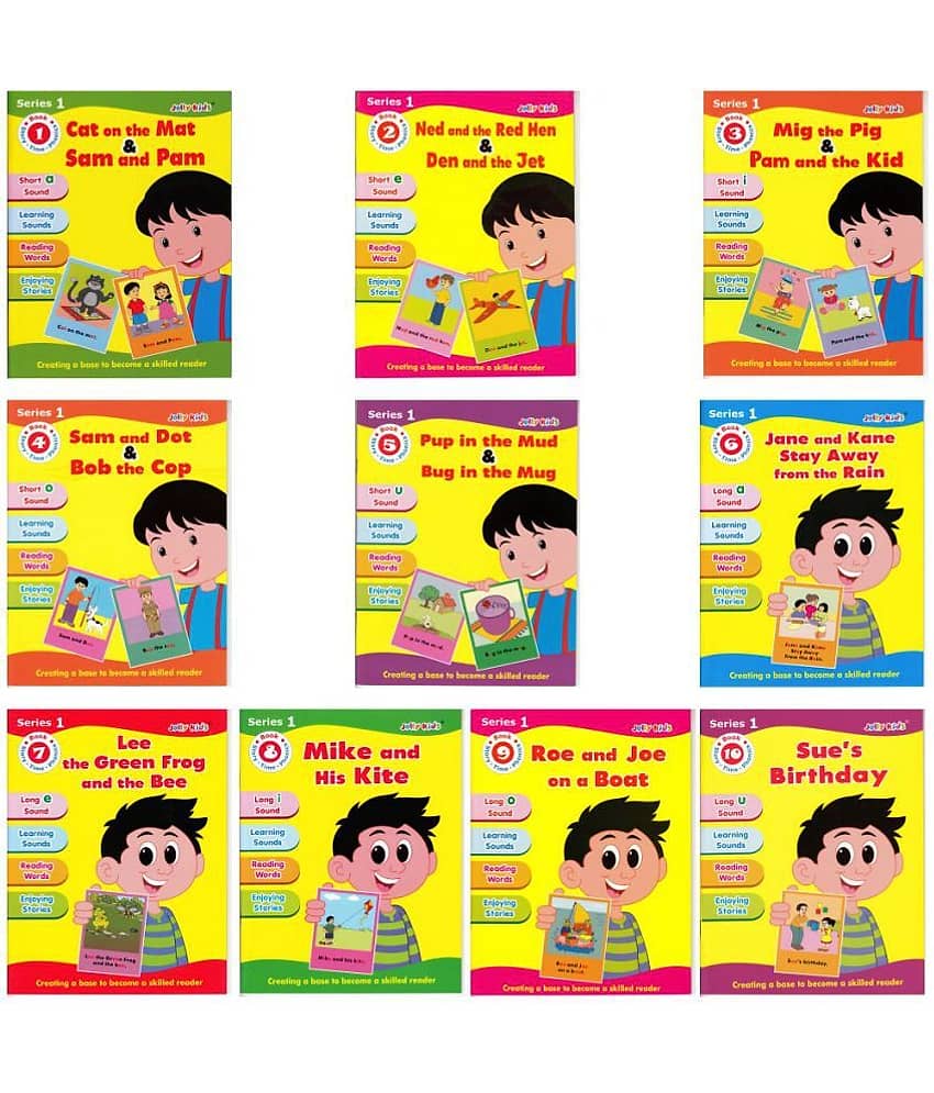 Jolly Kids Story Time Phonics Book Series 1 (Set of 10) - Stationery | Buy online on ZillyBuy