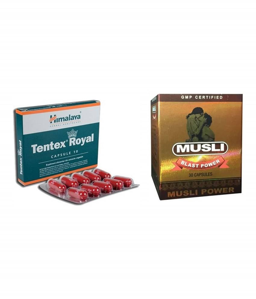     			Cackle'S Tentex Royal 10 Caps & Musli Blast Power Capsule 30 No.S