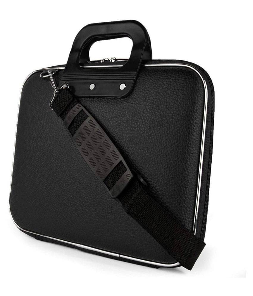     			Creator shop - Black Leather Briefcase