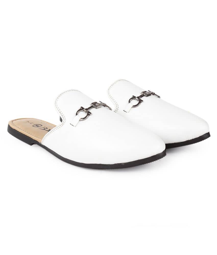BXXY Mules White Casual Shoes - Casual Shoes | Buy online on ZillyBuy