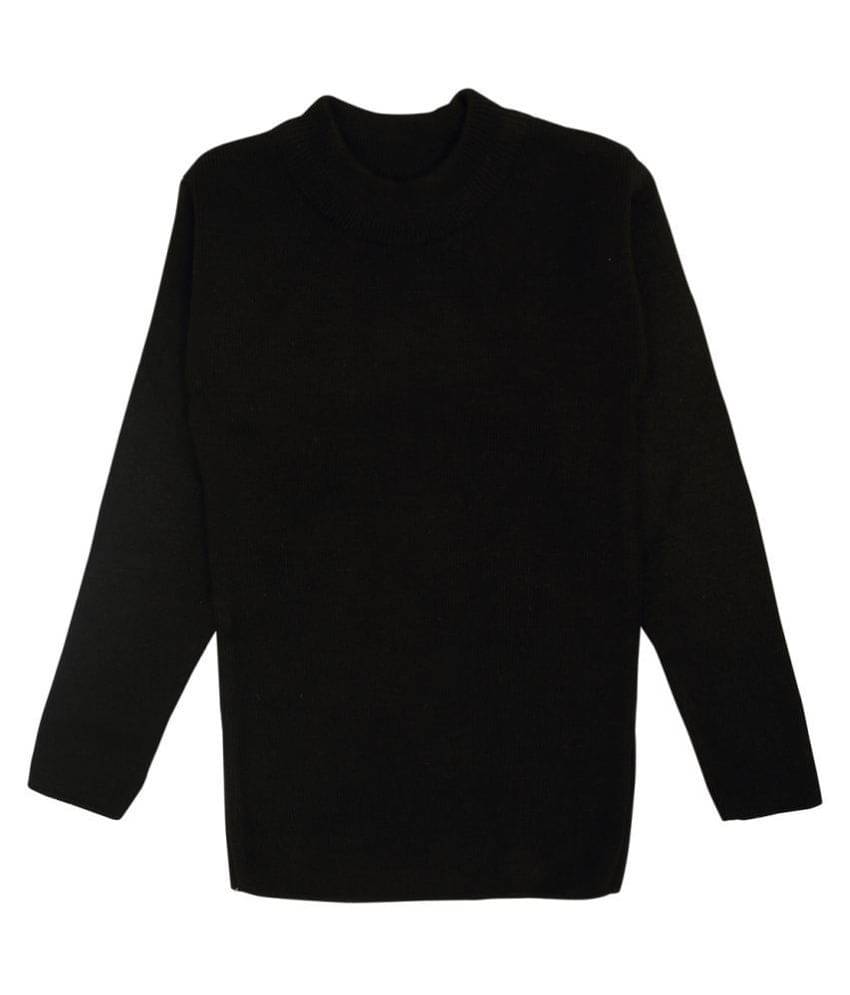     			NEUVIN Pack of 1 Boys Woollen Blend Pullover Sweater ( Black )