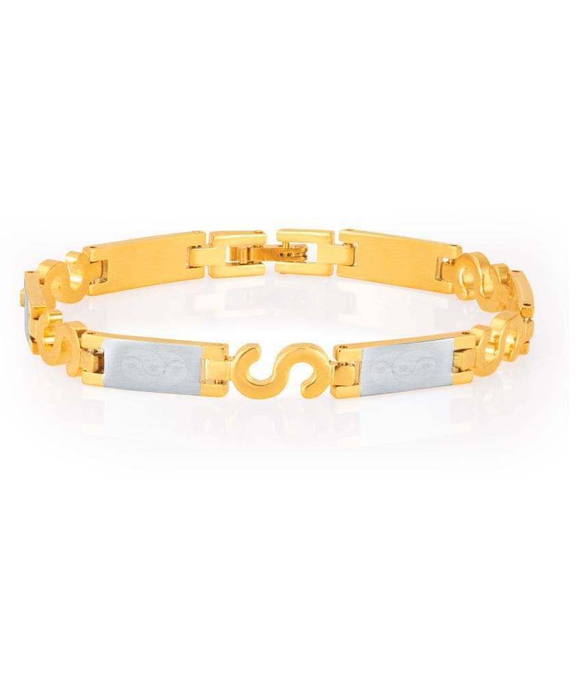 Sukkhi Exquitely Gold And Rhodium Plated Bracelet For Men Sukkhi Exquitely Gold And Rhodium Plated Bracelet For Men