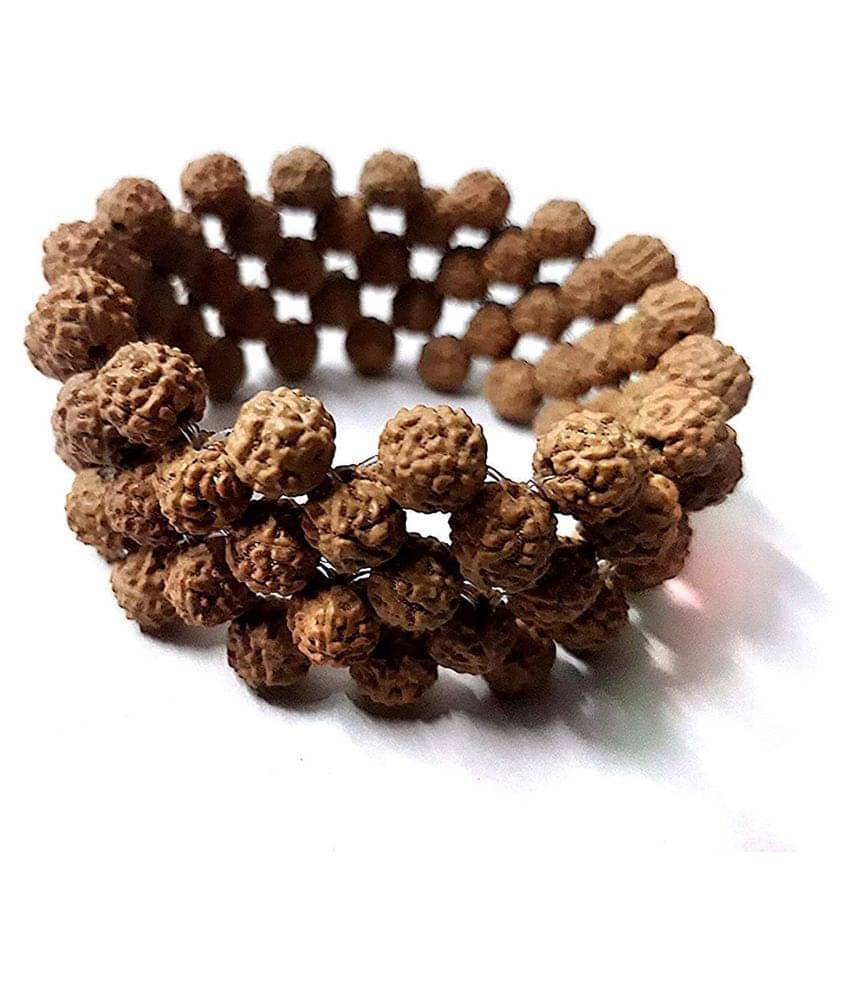     			Natural 5 Face Rudraksh Bracelet (5 Ladi-108 Beads) AAA Quality for Men & Women