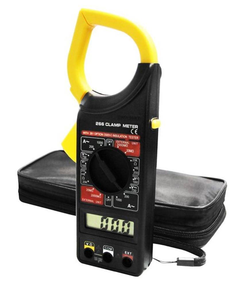 DT-266 Digital Clamp Meter Multimeter with AC Current, AC/DC Voltage Electronic Digital Clamp Meter Multimeter AC Current AC DC Voltage Diode Tester Tool for Measuring AC/DC Current Voltage Tester Clamp Multimeter with Test Cable for Measuring Tools DM266 DT-266 Digital Clamp Meter Multimeter with AC Current, AC/DC Voltage Electronic Digital Clamp Meter Multimeter AC Current AC DC Voltage Diode Tester Tool for Measuring AC/DC Current Voltage Tester Clamp Multimeter with Test Cable for Measuring Tools DM266