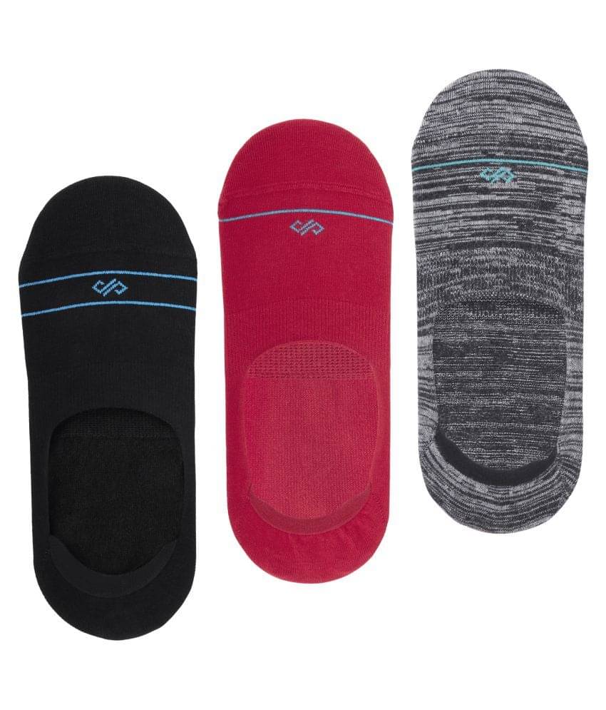     			Dynamocks Multi Casual No Show Socks Pack of 3